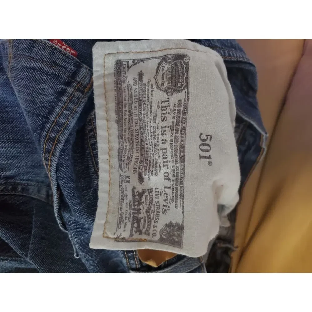 Levi's Men's 501 30x30 Original Straight Fit Jeans - Dark Wash